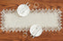 36 inches Summer Natural Linen Table Runner Neutral Earth Tones Beige Lace Coffee Table Runners Dresser Scarf