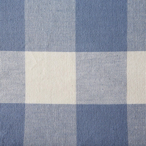 DII Buffalo Check Collection Classic Farmhouse Table Runner, 14x108, Stonewash Blue