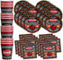 Warning Sign 50th Birthday Party Supplies Set, Plates Napkins Cups Tableware Kit for 16