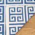 SAFAVIEH Montauk Collection Accent Rug - 2'6" x 4', Handmade Blue & Ivory Greek Key Cotton for High Traffic Areas