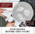 BergKoch 9.5 Inch Stainless Steel Splatter Screen for Frying Pan - Grease Splatter Guard for Cooking