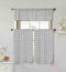 Oralie Floral Trellis Printed Kitchen Tier & Valance Set - Small Window Curtain for Cafe, Bath