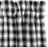 Cackleberry Home Set of 2 Black and White French Check Cafe Curtains, Woven Cotton 28"W x 24"L