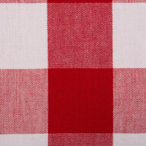 DII Buffalo Check Kitchen Collection, Classic Farmhouse Dishtowel Set, 20x30, Red & White, 3 Piece