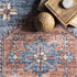 nuLOOM Zena Medallion Accent Rug, Ultra Thin, Machine Washable, Rust, 2' x 3'