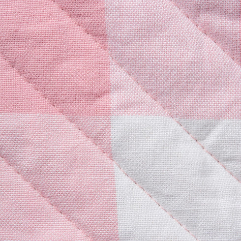 DII Buffalo Check Kitchen Collection, Classic Farmhouse Kitchen Set, Oven Mitt, Pink & White