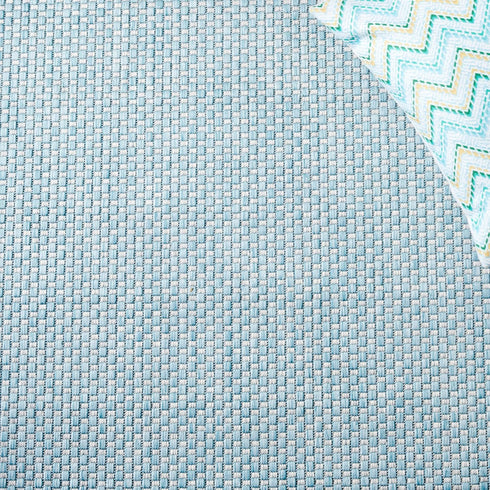 SAFAVIEH Courtyard Collection 2' x 3'7" Aqua/Grey CY8521 Indoor/Outdoor Waterproof Accent Rug for Patio and Mudroom