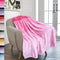 PAVILIA Flannel Fleece Ombre Throw Blanket for Couch | Soft Cozy Microfiber
