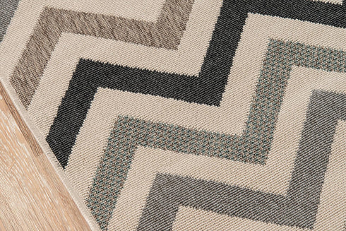Momeni Rugs Baja Collection Indoor & Outdoor Area Rug, Easy to Clean, UV Protected, 1'8" x 3'7", Sage