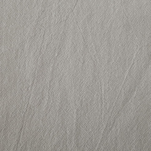 Archaeo Washed Cotton Twist Tab Curtain, 52" x 63", Silver Gray for Home Decor