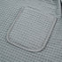 POLYTE Microfiber Waffle Bath Towel Body Wrap for Men, One Size - Quick Dry (Gray)