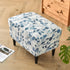 Bottom(04, KRFOONN Ottoman Slipcovers Stretch Rectangle Footrest Stool Covers Printed Ottoman Cover for Foot Stool