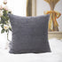 Home Brilliant Grey Pillow Covers, Set of 2 Soft Decorative Striped Corduroy Velvet Square Throw Pillow Cover 18 x 18
