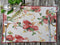 Tache Spring Placemats Set of 4 Floral Sweet Red Roses Birds Shabby Chic Vintage Tapestry Kitchen Dining Linens