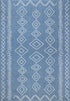 nuLOOM Serna Moroccan Accent Rug, Indoor/Outdoor, Rectangular, Blue, 2' x 3', 0.1" Thick
