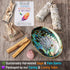 Perfect Unity Smudging Kit - 2 White Sage Smudge Sticks + 2 Palo Santo Sticks + Abalone Shell Bowl + Rose Quartz