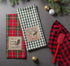 DII Holiday Kitchen Collection, Embroidered Dishtowel Set, Cabin Christmas, 18x28, 3 Piece