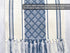 14 72 Inches, Boho Table Runner with Tassel x Blue & Cream, Woven Washable Dresser Scarf and Topper for Bedroom