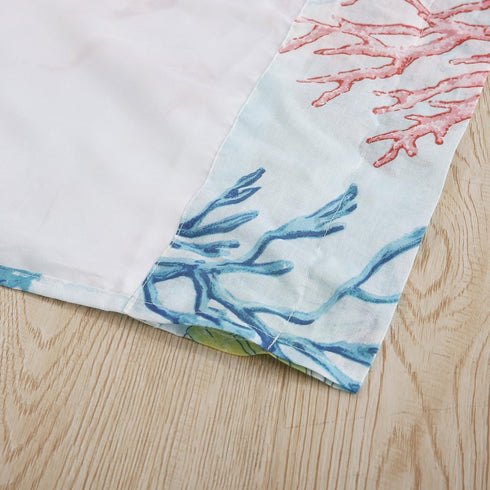 Greenland Home Fashions Barefoot Bungalow Sarasota Window Valance, Multicolor, One Size 84" x 14"