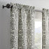 PAIRS TO GO Brockwell Decorative Window Treatment Rod Pocket Curtains - Double Panel, 28" x 84", Charcoal