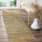 SAFAVIEH Rag Rug Collection Accent Rug - 2'3" x 5', Yellow & Multi, Handmade Boho Stripe Cotton Rug