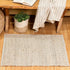 Chardin Home Jute Rugs Collection - 2x3 Feet Jute Braids Rug, Boho Rustic Natural Jute/Ivory Hand Woven Throw Rug for