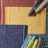 DII Variegated Recycled Yarn Modern Edge Stripe Rug, 2x3', Avocado