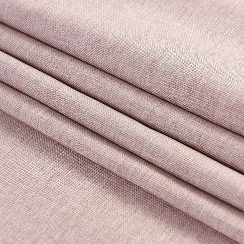 Winotic 13 90 Inches (13 90, Table Runner x Long, Cotton Linen Farmhouse Scallop Style Pink Table Linen for Kitchen