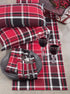 Saro Lifestyle Buffalo Plaid Cotton Table Runner, Red, 16" x 72"