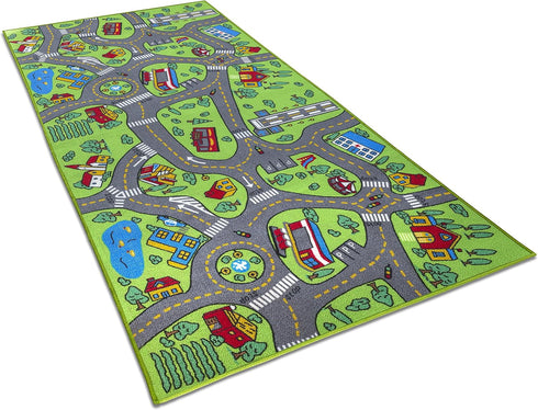 Amy & Delle Kids Rugs Carpet Giant Large 80" x 40" Playmat City Life -