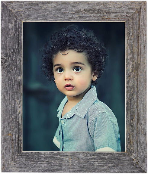 MyBarnWoodFrames Homestead Reclaimed Barnwood Picture Frame - 5x7", 1.5 Inch Frame Width