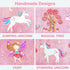 Glow in The Dark Unicorn Blanket for Girls Soft Pink Fleece Throw. Great Christmas, Birthday, Baby, Toddler Unicorn