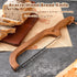 ISAIDNO 14.5" Bread Knife for Homemade Bread, Wooden Sourdough Bread Knife, Sourdough Bread Slicer, Bow Design, Easy