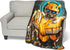 Northwest Transformers Micro Raschel Throw Blanket - Ultra Soft Throw, 46 x 60 Inches, Be Alert