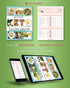 Keto Diet Cheat Sheet Fridge Magnet Charts - 12 Pcs Quick Reference Guide with 228 Foods
