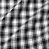 Cackleberry Home Set of 2 Black and White French Check Cafe Curtains, Woven Cotton 28"W x 24"L