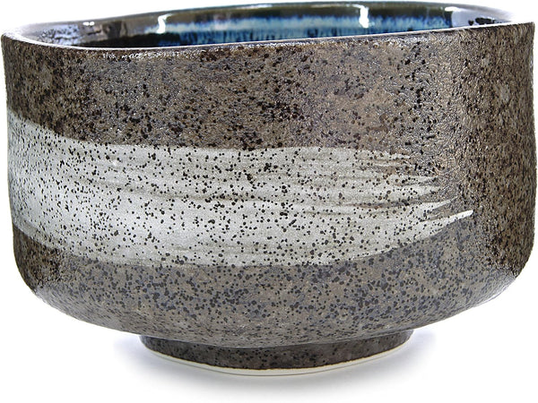 Japanese Handcrafted Matcha Tea Bowl - Brown Hagoromo Chawan, Authentic Pottery for Tea Ceremony