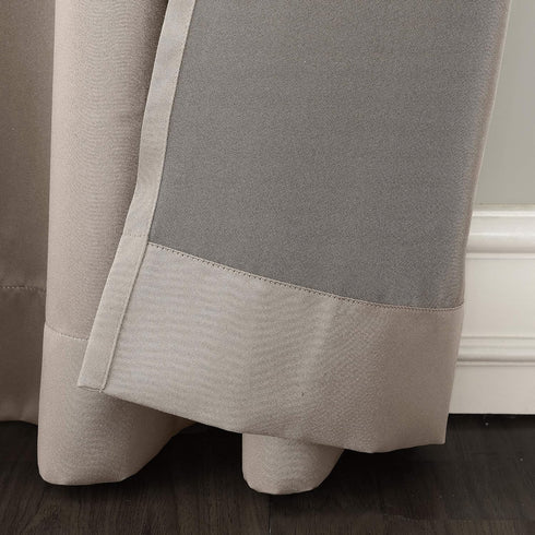 Sun Zero Becca Energy Efficient Grommet Curtain Panel, 40" x 84", Stone
