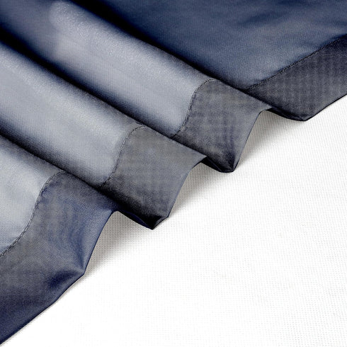 Sheer Window Valance Curtains, 42x14 Inches Light Filtering Valances with Small Rod Pockets, Navy Blue, 2PCS