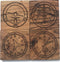 Airplane Coasters Set of 4, Aviation Drink Coasters – Engraved Gifts for Pilots & Airplane Lovers – Airplane Décor &