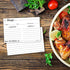 Double-Sided Recipe Cards 3x5 Inches, 50 Counts Durable Easy Typing - Minimal Modern (White)