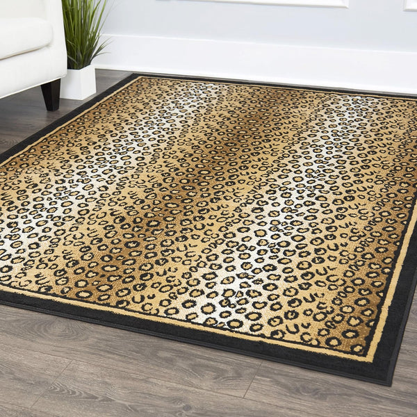 Home Dynamix Zone Daliah Area Rug, 21"x35", Graphic/Print Ebony