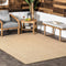 nuLOOM 2' x 3' Nakia Natural Outdoor Performance Area Rug, Stain Resistant, Weather Resistant for High Traffic Areas