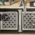 Spectrum Diversified Hexa Raised Feet Small Mat for Dual Sinks, Quick-Drying Heavy-Duty Protector, Non-Slip Surface -