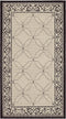 SAFAVIEH Courtyard Collection Accent Rug, 2' x 3'7", Sand & Black, Washable for High Traffic Areas