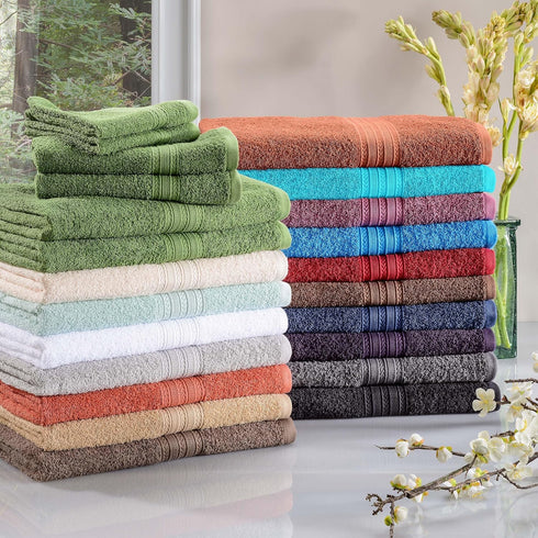 6-Piece Set, 2 2 2 Superior Eco-Friendly Cotton Towel Bathroom, Shower, Spa, Large and Small Assorted Towels for Home