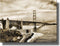 Golden Gate Bridge San Francisco Wall Art Decor on Stretched Canvas, Ready to Hang!