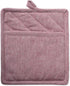 DII 100% Cotton Solid Chambray Kitchen Set, Barn Red, 2 Piece Potholders