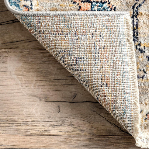 nuLOOM Marley Traditional Medallion Fringe Accent Rug, 3x5, Beige