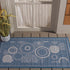SAFAVIEH Courtyard Collection Accent Rug - 2' x 3'7", Blue & Natural, Indoor/Outdoor & Washable, Ideal for High Traffic Areas in Patio, Backyard, Mudroom, Entryway, Doormat (CY1906-3103-2) by Safavieh